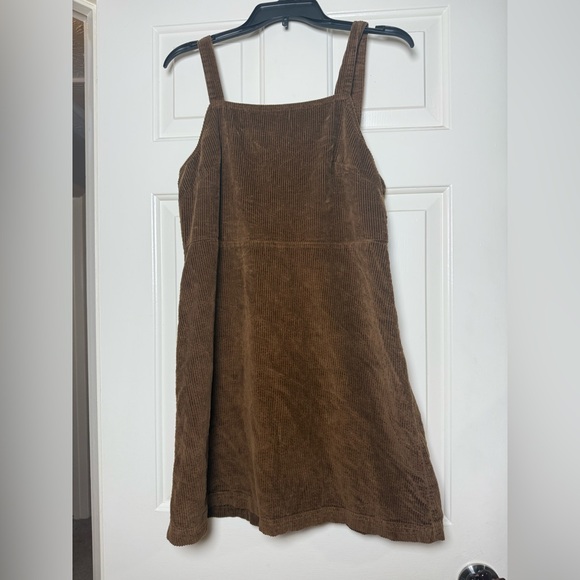 American Eagle Outfitters Dresses & Skirts - American Eagle Outfitters women's brown corduroy overall mini dress